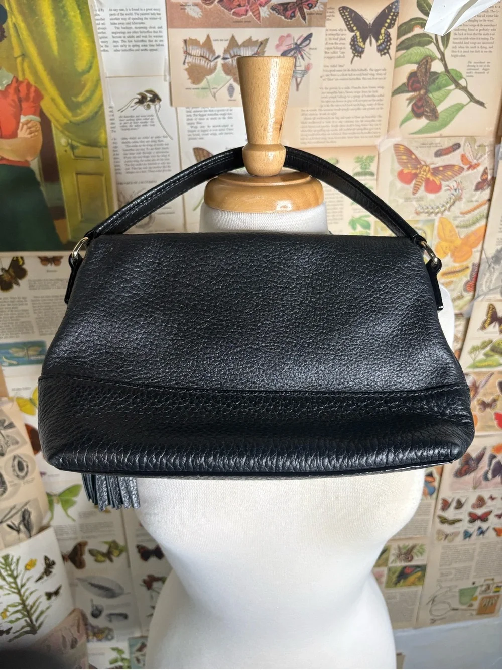 kate spade Black Pebbled Leather Hand bag